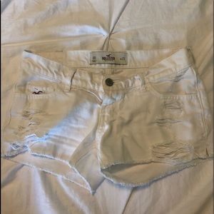 White Hollister Jean Shorts